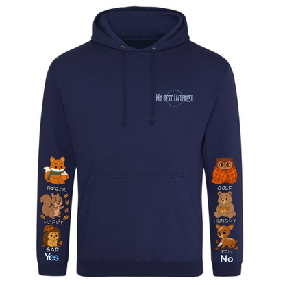 Adults Autumn Animals Communication Hoodie