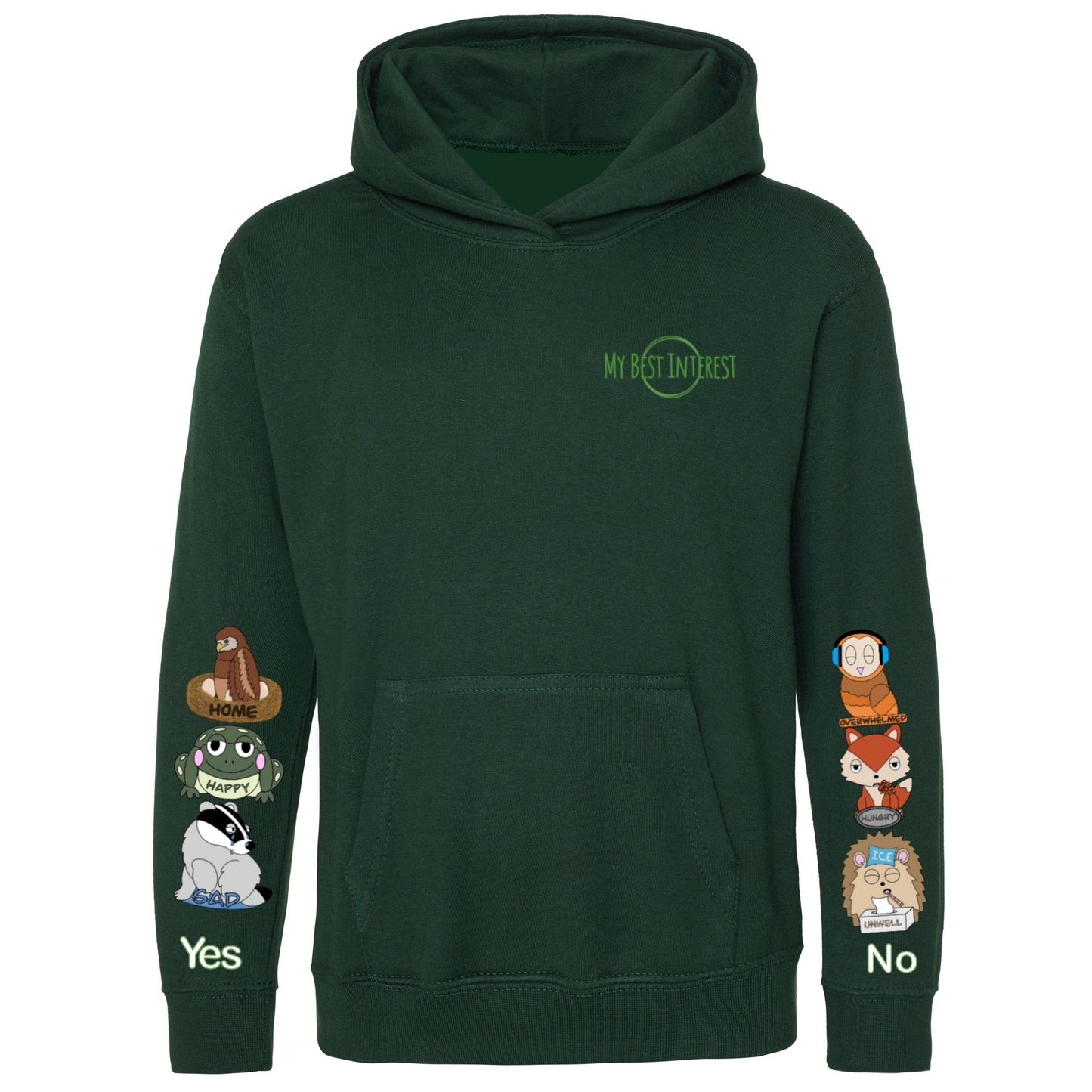 Kids Woodland Animal Communication Hoodie