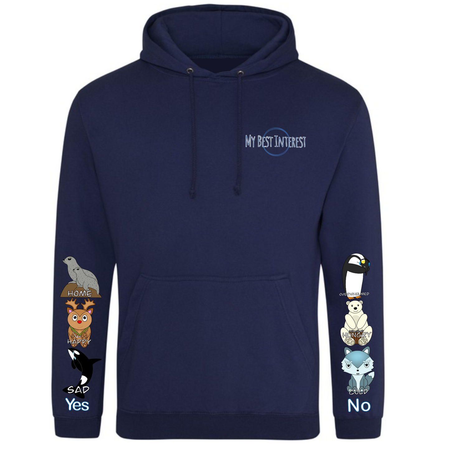 Adults Arctic Animals Communication Hoodie