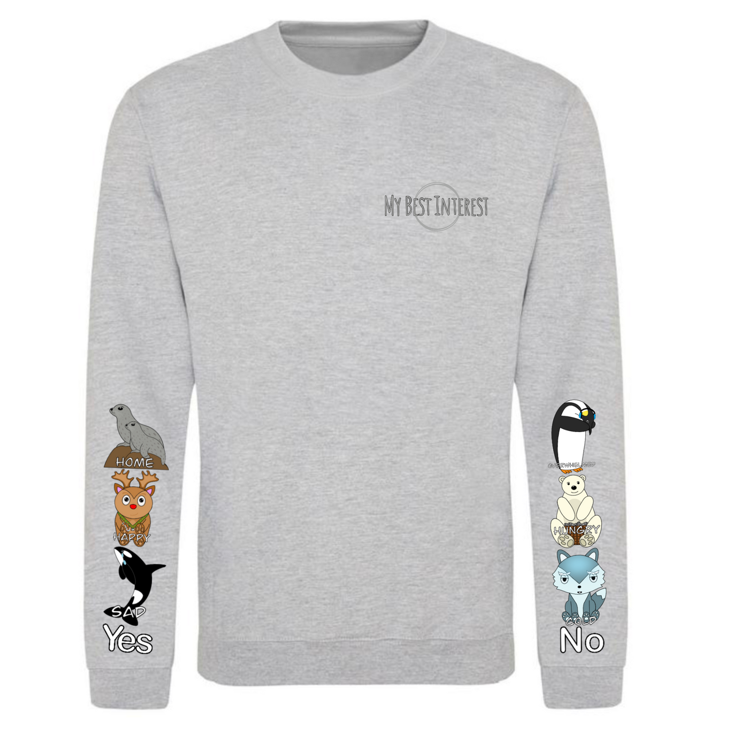 Kids Arctic Animals Communication Sweatshirt