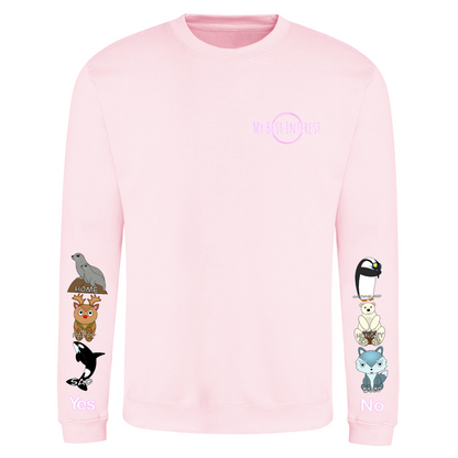 Kids Arctic Animals Communication Sweatshirt
