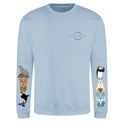 Kids Arctic Animals Communication Sweatshirt