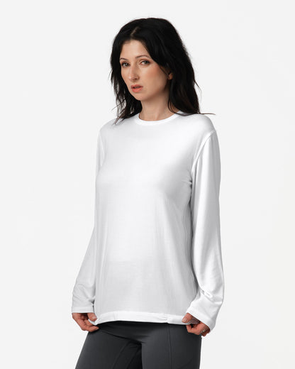 Adult Fidget-T Long-Sleeve-White