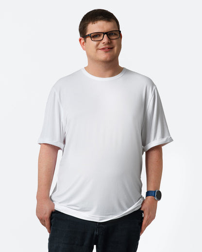 Adult Fidget-T Short Sleeve-White