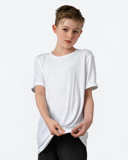 Kids Fidget-T – Short Sleeve- White