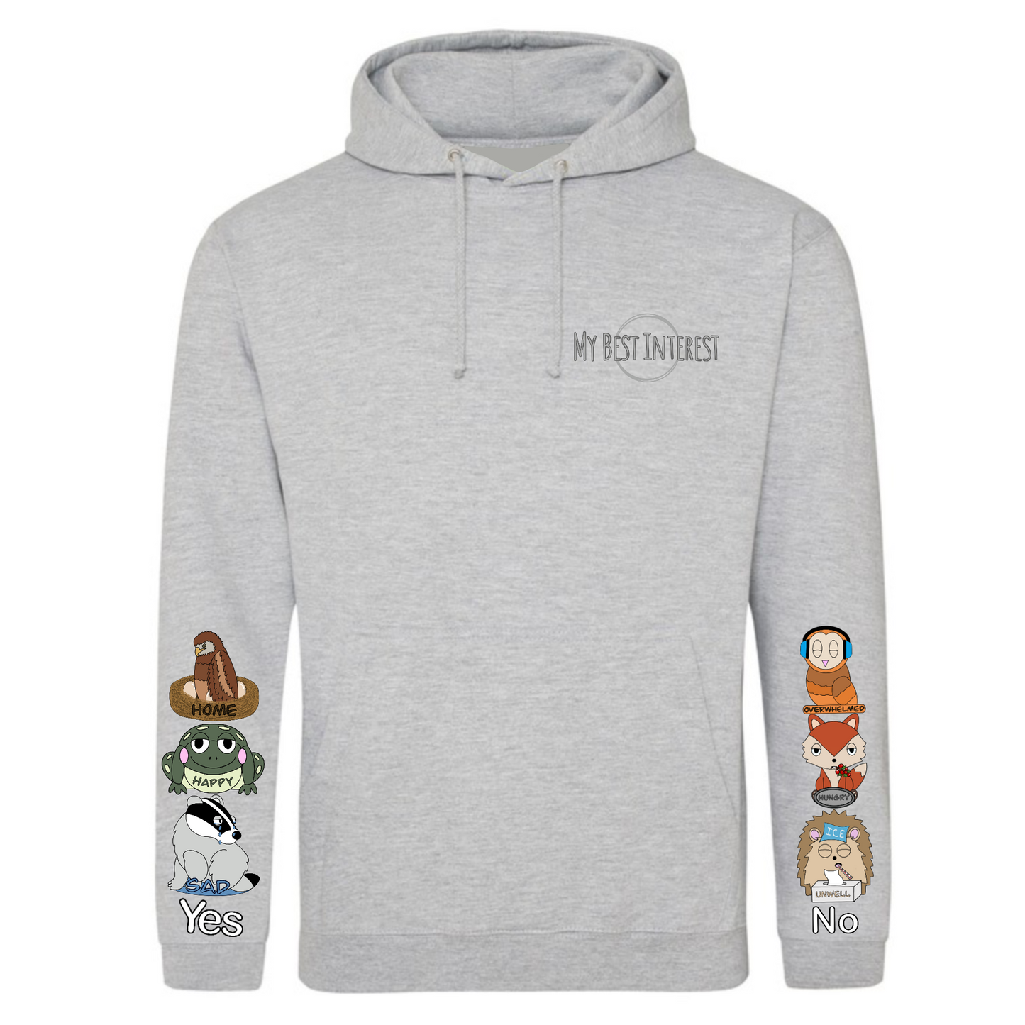 Adults Woodland Animal Communication Hoodie