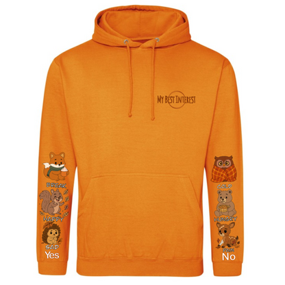 Adults Autumn Animals Communication Hoodie