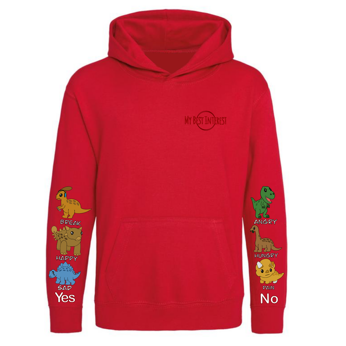 Adults Heavy Weight Dinosaur Communication Hoodie
