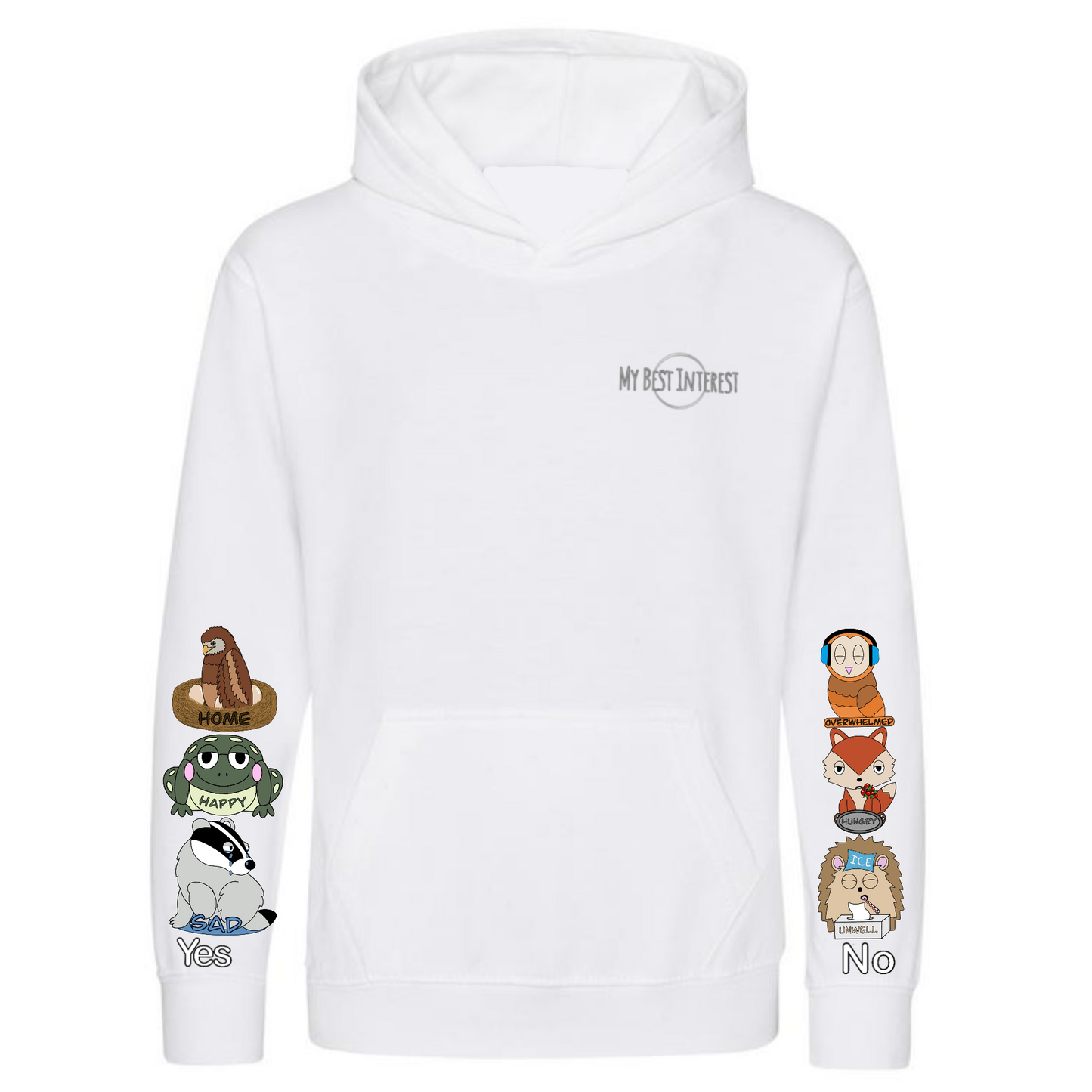 Kids Woodland Animal Communication Hoodie