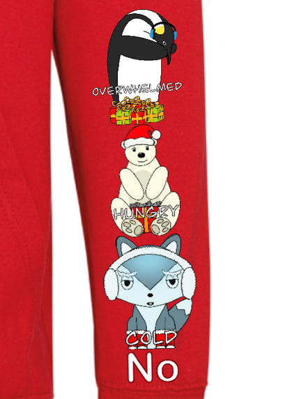 Adults Christmas Arctic Animals Communication Hoodie