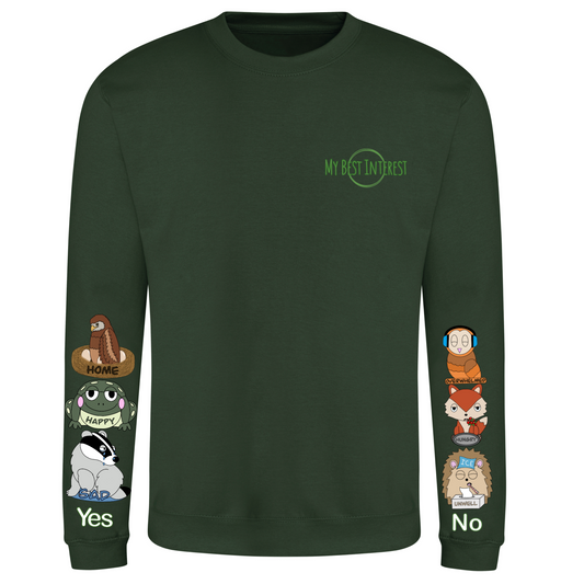 Kids Woodland Animal Communication Sweatshirt