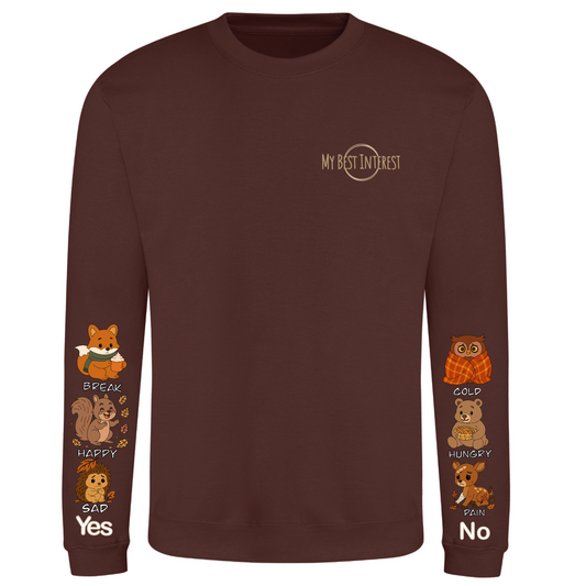 Adults Autumn Animals Communication Sweatshirt - Pre Order