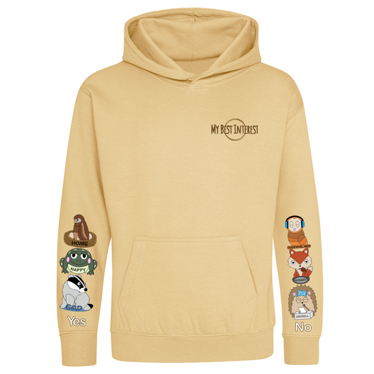 9-11 Years Desert Sand Woodland Animals Hoodie