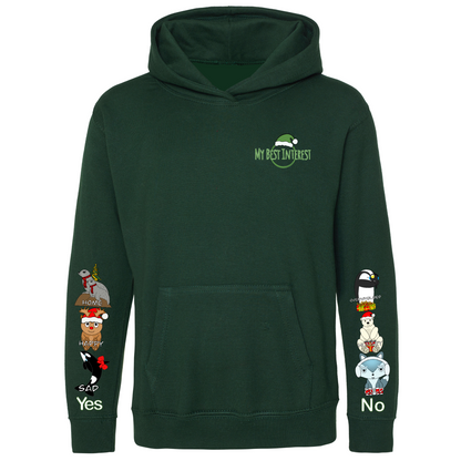 Adults Christmas Arctic Animals Communication Hoodie